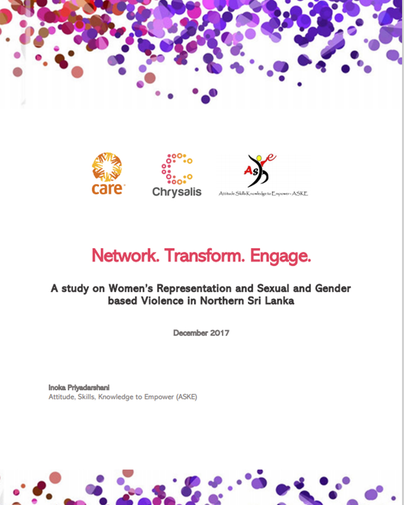 Sexual & Gender based Violence in Northern Sri Lanka